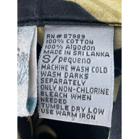 OP Sport Mens Vintage Hawaiian Casual Button Front Cotton Shirt Size Small - Picture 7 of 8